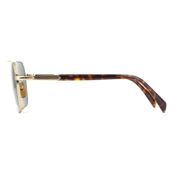 New DAVID BECKHAM Gold Square DB1128/G/S 06JQT Sunglasses Women - Picture 3 of 4